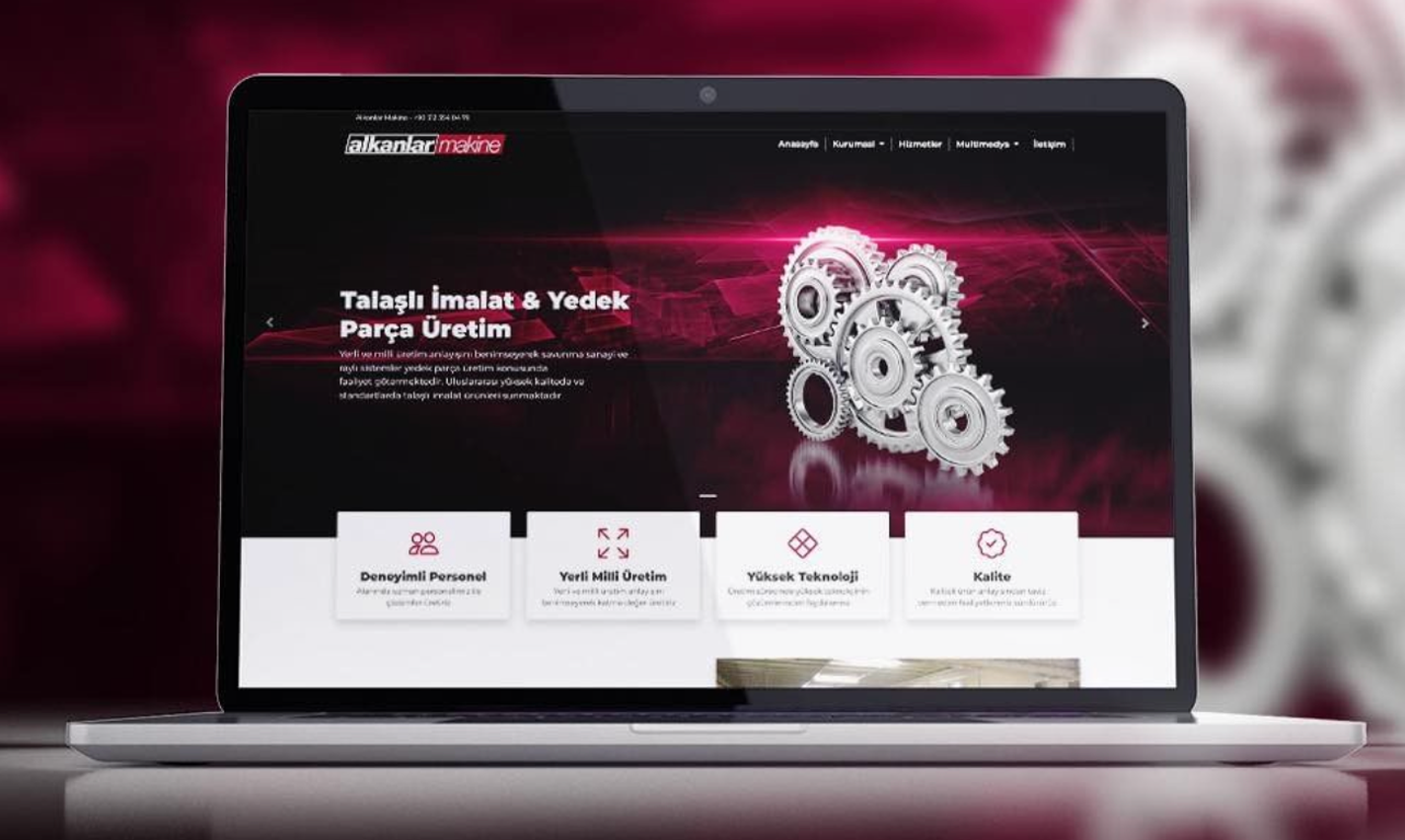 Alkanlar Makine Kurumsal Web Sitesi