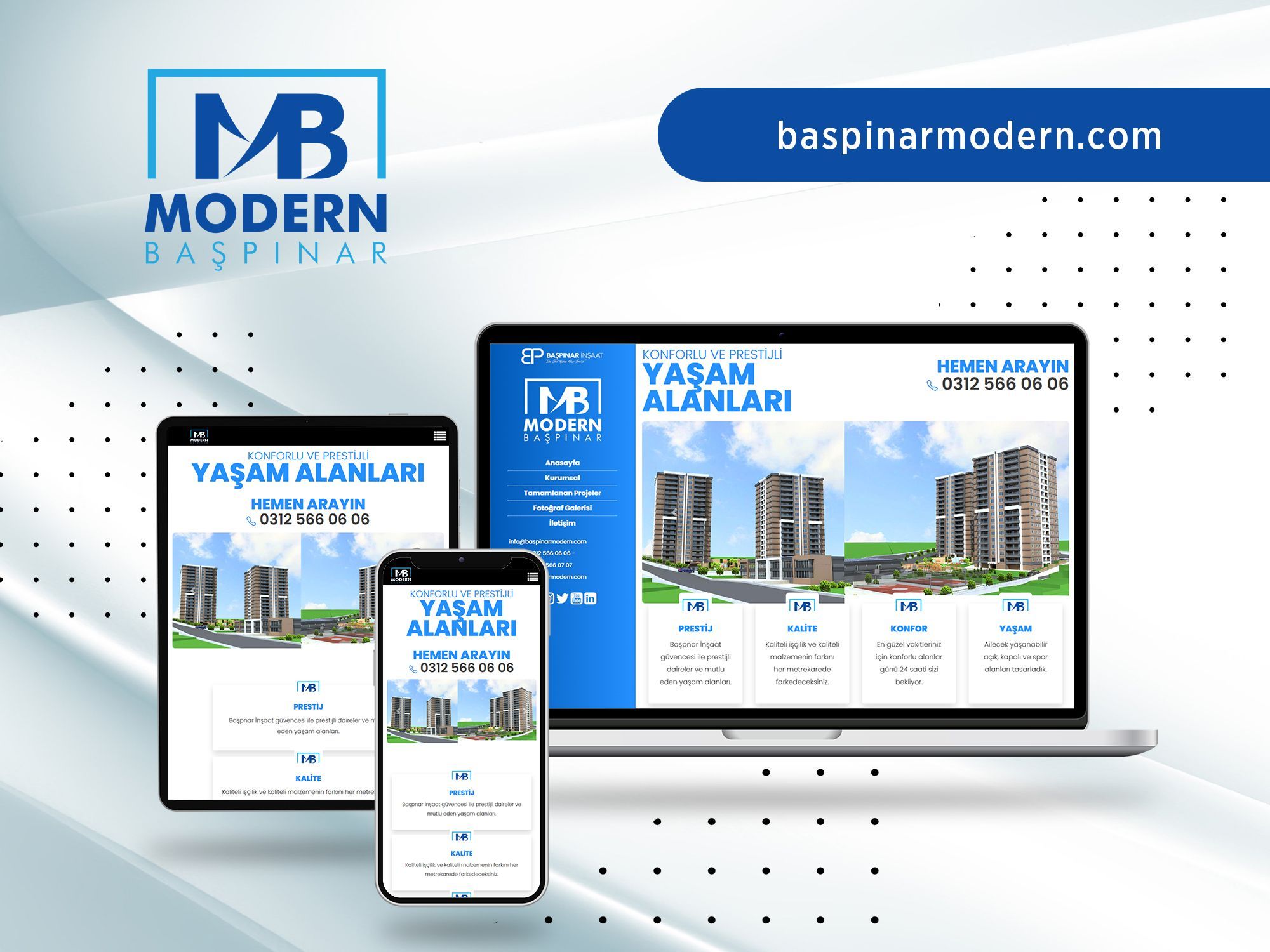 Başpınar Modern Kurumsal Web Sitesi 